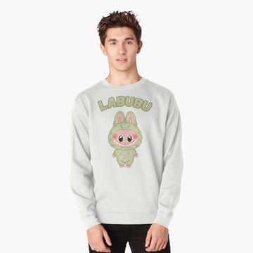 Discover Labubu Green Grape Version 2 Pullover Sweatshirt