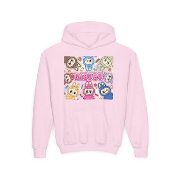 Discover Kids Labubu Youth Heavy Blend Hooded Sweatshirt, Gift for Children, Hoodie