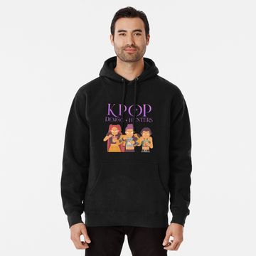 Discover K-Pop Demon Hunters Thick Hoodie – Fanart Anime-Inspired Warm Pullover