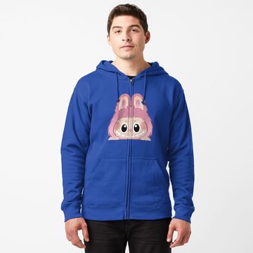 Discover Labubu lychee berry peeker v2 Zipped Hoodie