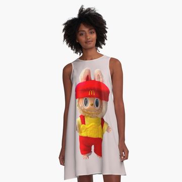 Discover McD Labubu A-Line Dress, Gift for Her