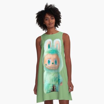 Discover Cute Labubu A-Line Dress, Gift for Her