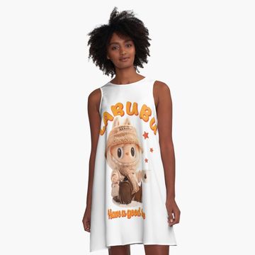 Discover Cute Classic P.o.s.e FUNNY Labubu A-Line Dress, Gift for Her