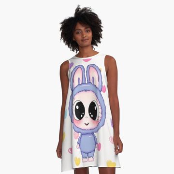 Discover labubu - Ceci est un design pour vous et votre famille design labubu A-Line Dress