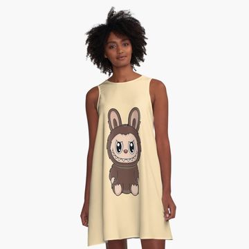 Discover Cute Labubu A-Line Dress, Gift for Her