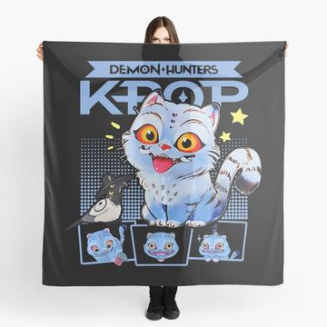 Discover Kpop Cat Funny Cat Retro Style Scarf