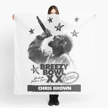 Discover Chris Brown Breezy Bowl Concert Scarf, Concert Outfit