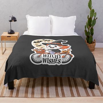 Discover Witchy Wishes Throw Blanket