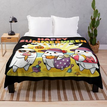 Discover Happy Summer Ween, Halloween Costume Throw Blanket