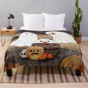 Discover Apple Bobbing Throw Blanket