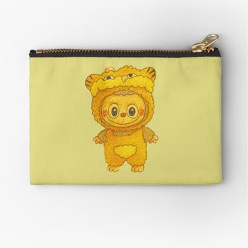 Discover Yellow Labubu Zipper Pouch, Cute Bags Gift, Gift for Fan