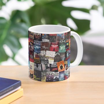 Discover Stephen King Book Covers, Horror Bookworm Coffee Mug