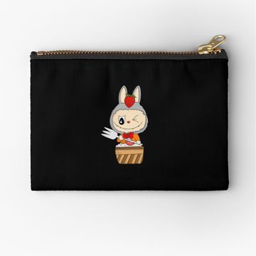 Discover Labubu cute eating cake  Zipper Pouch, Cute Bags Gift, Gift for Fan