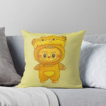 Discover Yellow Labubu Pillow, Cute Labubu Pillows Gift, Gift for Fan