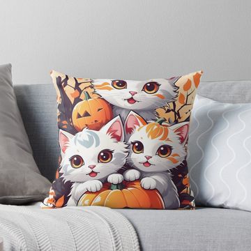 Discover Halloween Cat Cute Pillow