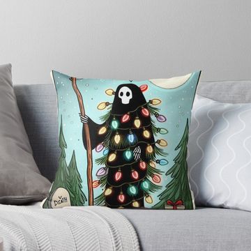 Discover Death Halloween Pillow