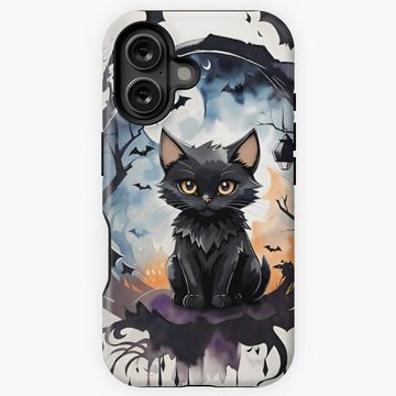 Discover halloween cat cute iPhone Case