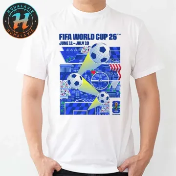 Discover FIFA World Cup 2026 Philadelphia Poster By Nicholas McClintock T-Shirt