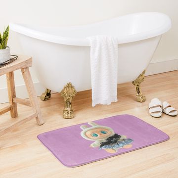 Discover Cute Labubu Doll Bath Mat, For Bathroom, For Kitchen