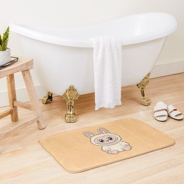Discover Labubu Soymilk Cute Character Bath Mat, For Bathroom, For Kitchen