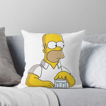 Discover Homer Simpson Pillow, simpson throw pillows decor, Gift for Fan