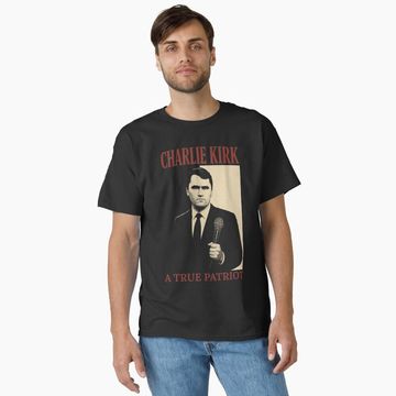 Discover Charlie Kirk A True Patriot Classic T-Shirt