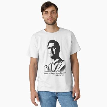 Discover Charlie Kirk Quote Graphic Classic T-Shirt