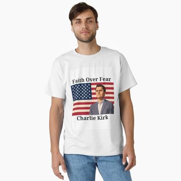 Discover Charlie Kirk Faith Classic T-Shirt