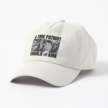 Discover Charlie Kirk A True Patriot Baseball Cap