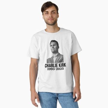 Discover Rest In Peace Charlie Kirk Classic T-Shirt, Memory Charlie Kirk, Rip Charlie Kirk T shirt