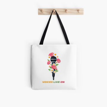 Discover Charlie Kirk's Mic, Rest in Peace Tote Bag