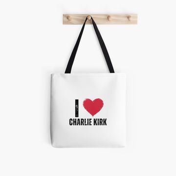 Discover I Love Charlie Kirk  Tote Bag