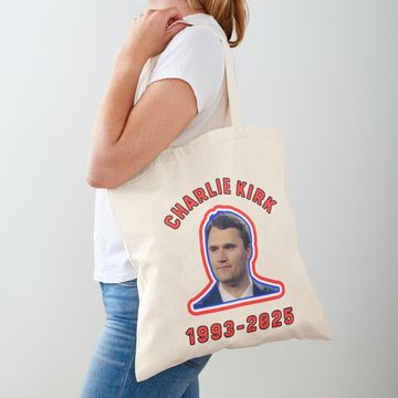 Discover Rip Charlie Kirk Tote Bag
