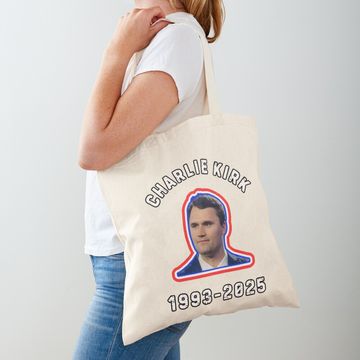 Discover Rip Charlie Kirk Tote Bag