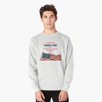 Discover Charlie Kirk Memorial Pullover Sweatshirt