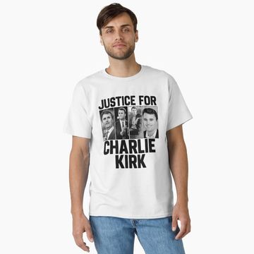Discover Justice For Charlie Kirk Tribute Pray Classic T-Shirt