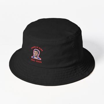 Discover Rip Charlie Kirk Bucket Hat, Charlie Kirk Memory, Rip Charlie Kirk