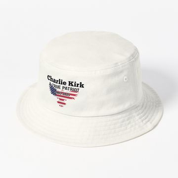 Discover Charlie Kirk a true patriot  Bucket Hat, Charlie Kirk Memory, Rip Charlie Kirk