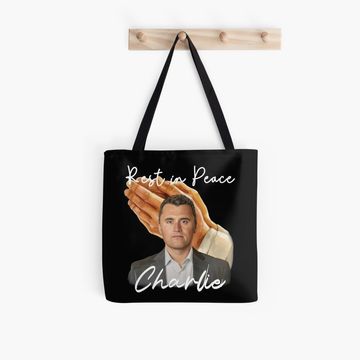 Discover Rest in Peace Charlie Kirk Tote Bag
