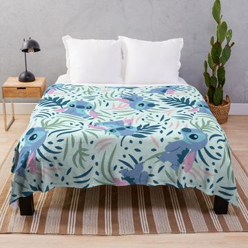 Discover Stitch Seamless Pattern Throw Blanket – Cozy Decorative Bed Sofa Cover