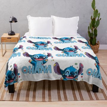 Discover Cute Lilo and Stitch Throw Blanket – Cozy Decorative Bedding Cover