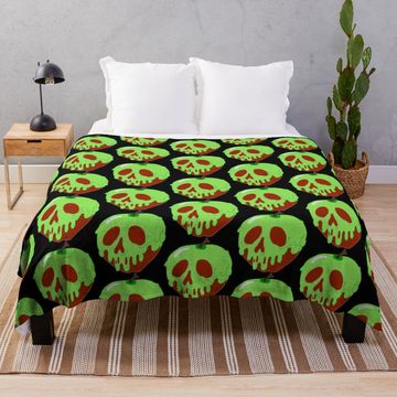 Discover Poison Apple Soft Warm Throw Blanket for Couch and Bed