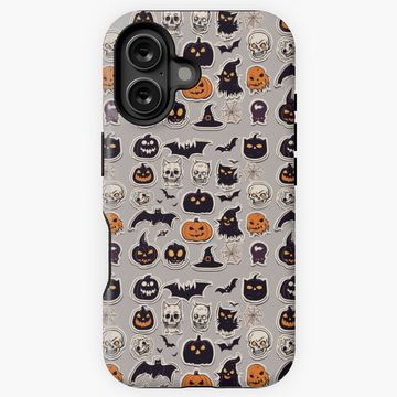 Discover Spooky Halloween Pattern iPhone Case