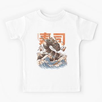 Discover Great Sushi Dragon  Kids T-Shirt