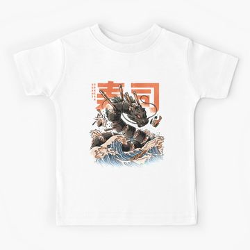 Discover The Black Sushi Dragon Kids T-Shirt