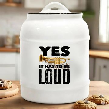 Discover Funny Trumpet Player Gift Ceramic Cookie Jars