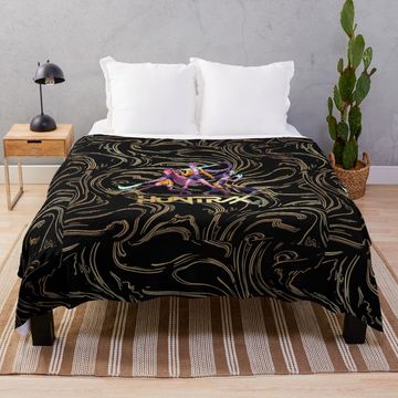 Discover Huntrix gathered painting demon hunters golden flow Fleece Blanket