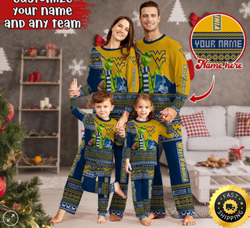 Discover West Virginia Mountaineers Pajamas Xmas For Sport Family
