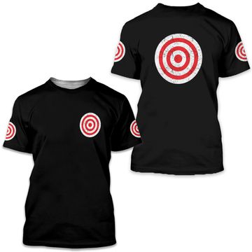 Discover Print On Back Bullseye Target Bulls Eye Fun 3D T Shirts