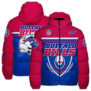 Discover Buffalo Bills Hooded Puffer Jacket, Football Gift For Fan